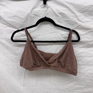 SKIMS Fits Everyone Crossover Bralette in Umber